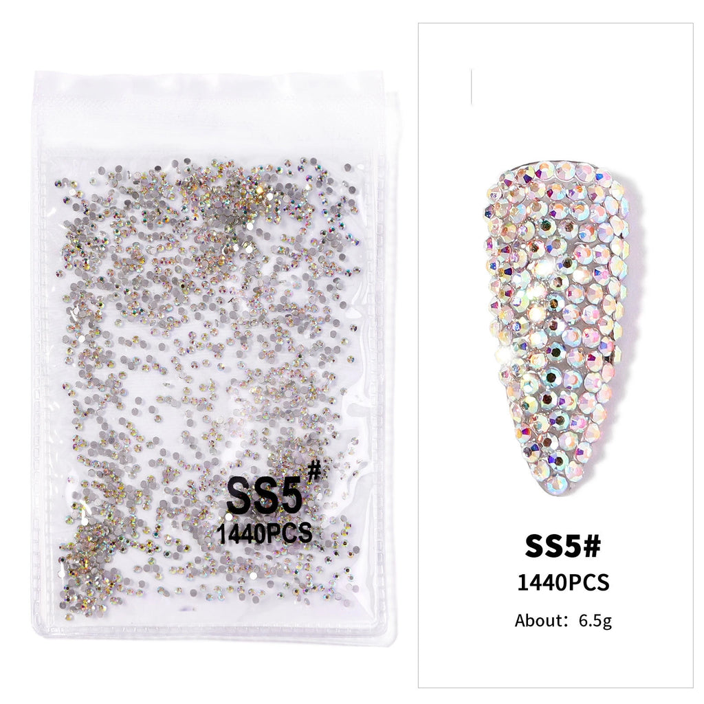 12Gird 3D Glass Crystal Nail Art