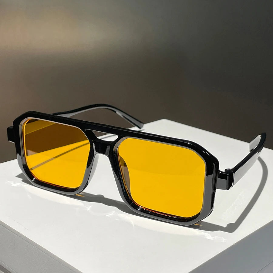 1pc Unisex Square Retro Sunglasses