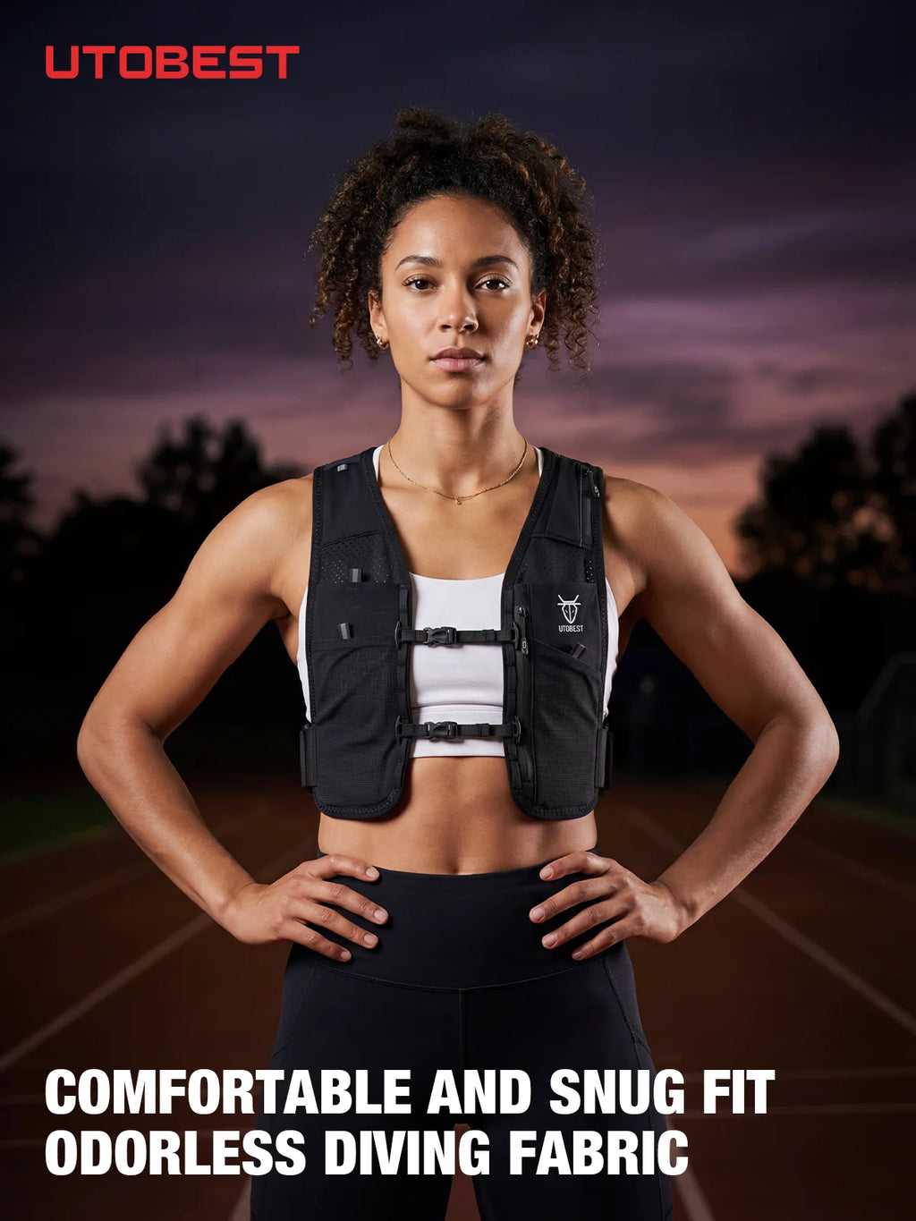 UTOBEST UTR113 Hydration Vest – Reflective & Adjustable for Outdoor Sports