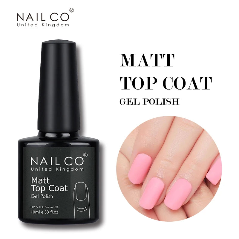 NAILCO 10ml Matte Top Gel Nail Polish