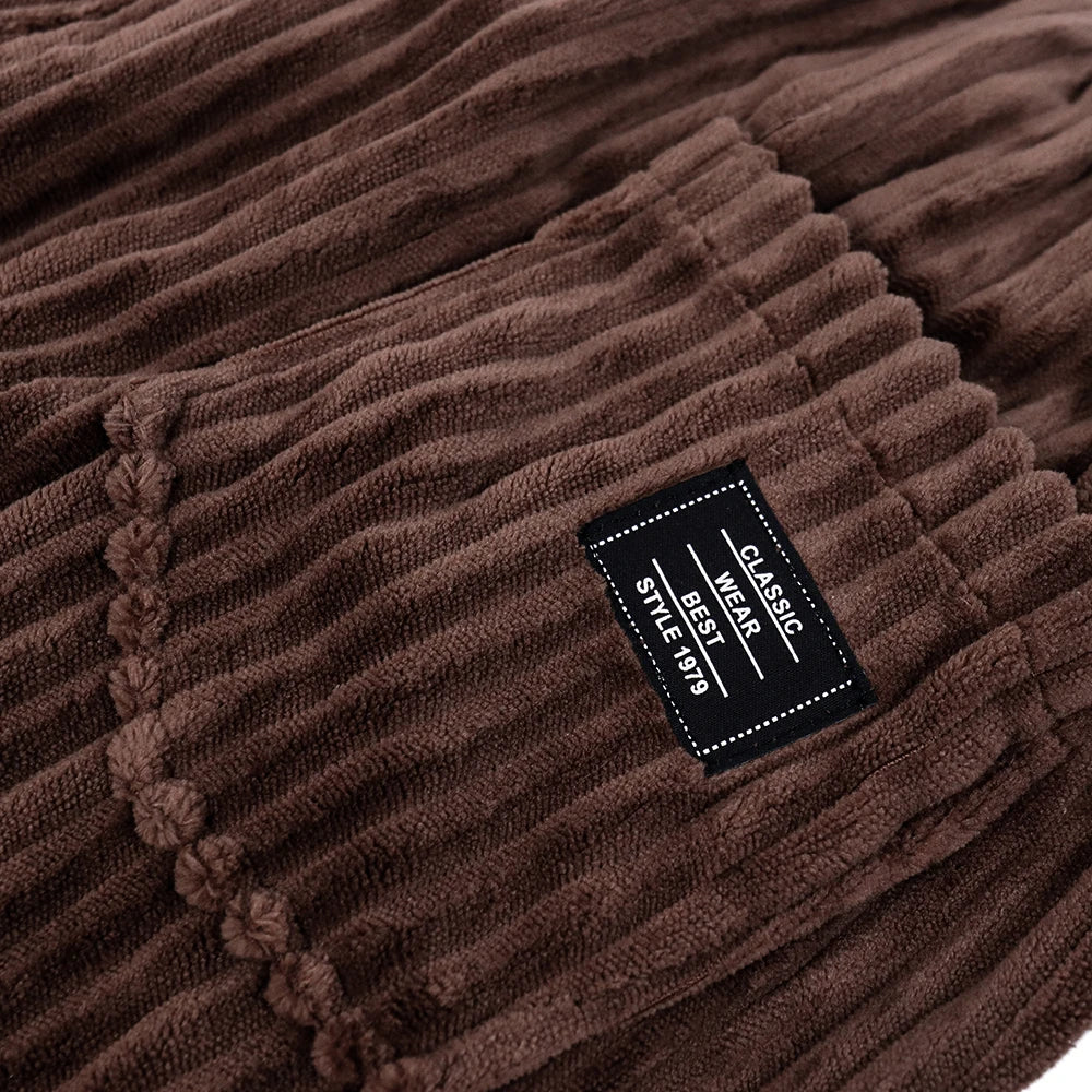 Men’s Retro Striped Corduroy Pants