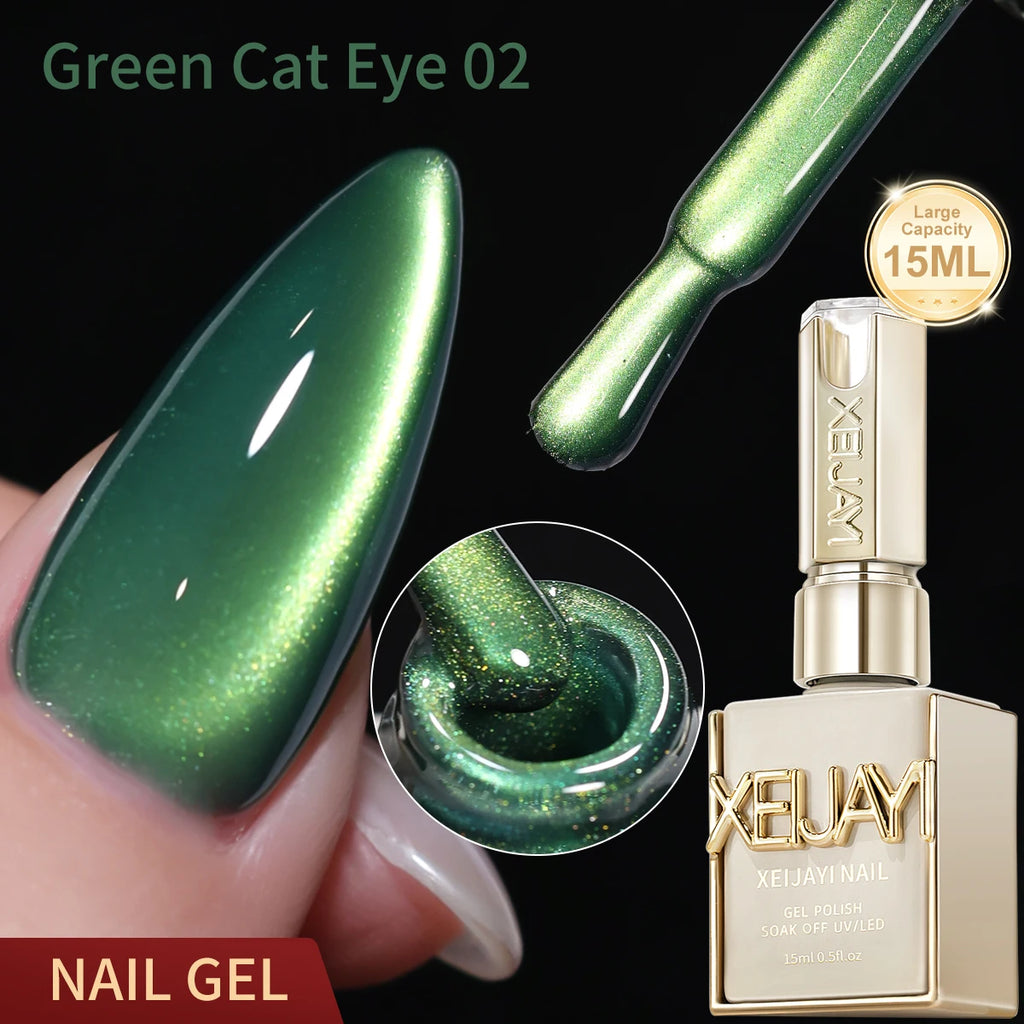 15ML Cat eye Nail Gel polish Semi Permanent Nail Art Soaking