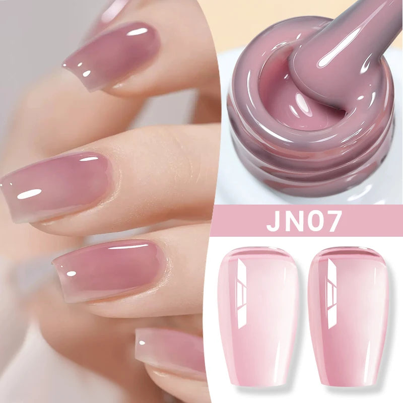 BORN PRETTY 10ml Jelly Nude Gel Nail Polish 50 Colors