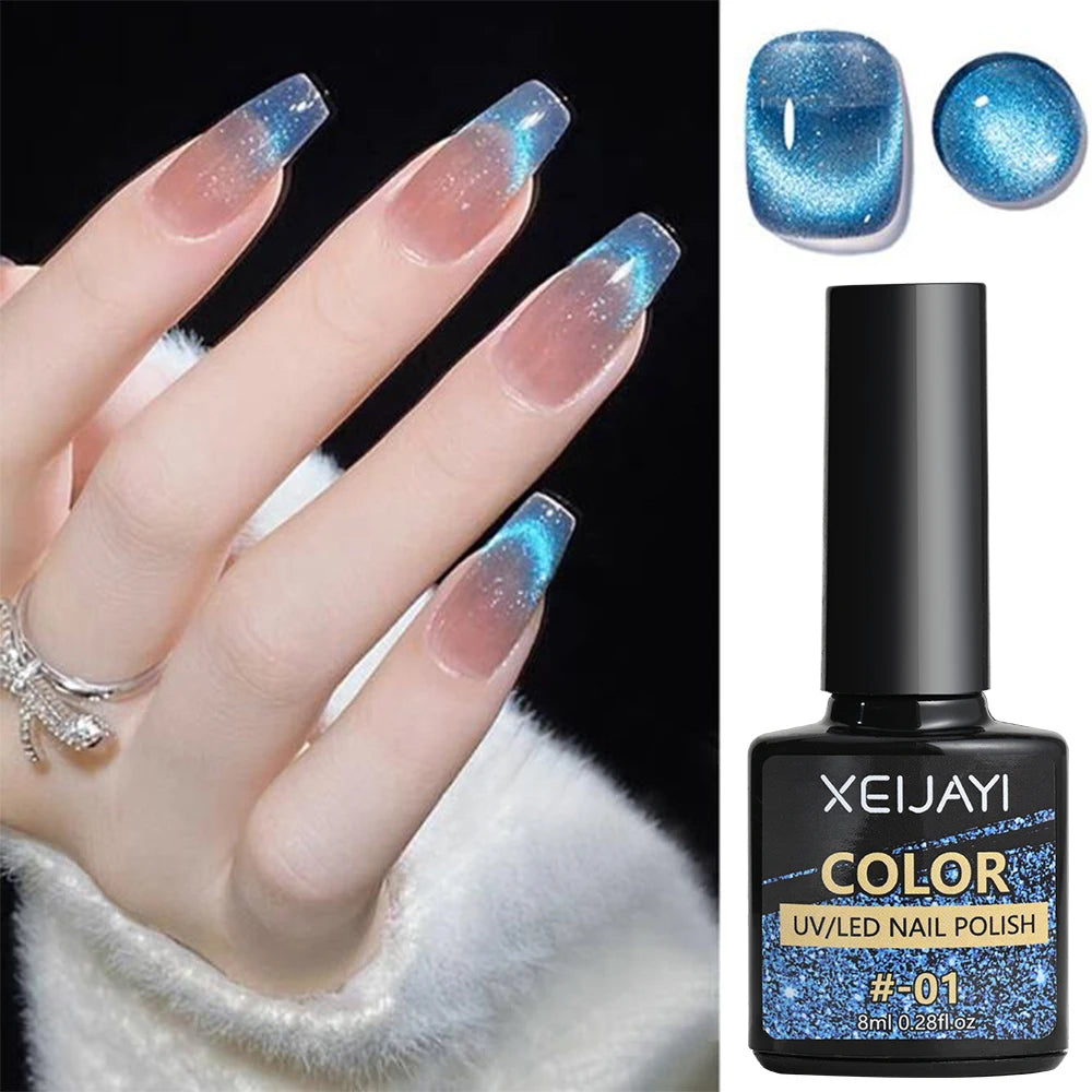 8ml Cat Eye Nail Magnetic Gel Polish Galaxy Effect