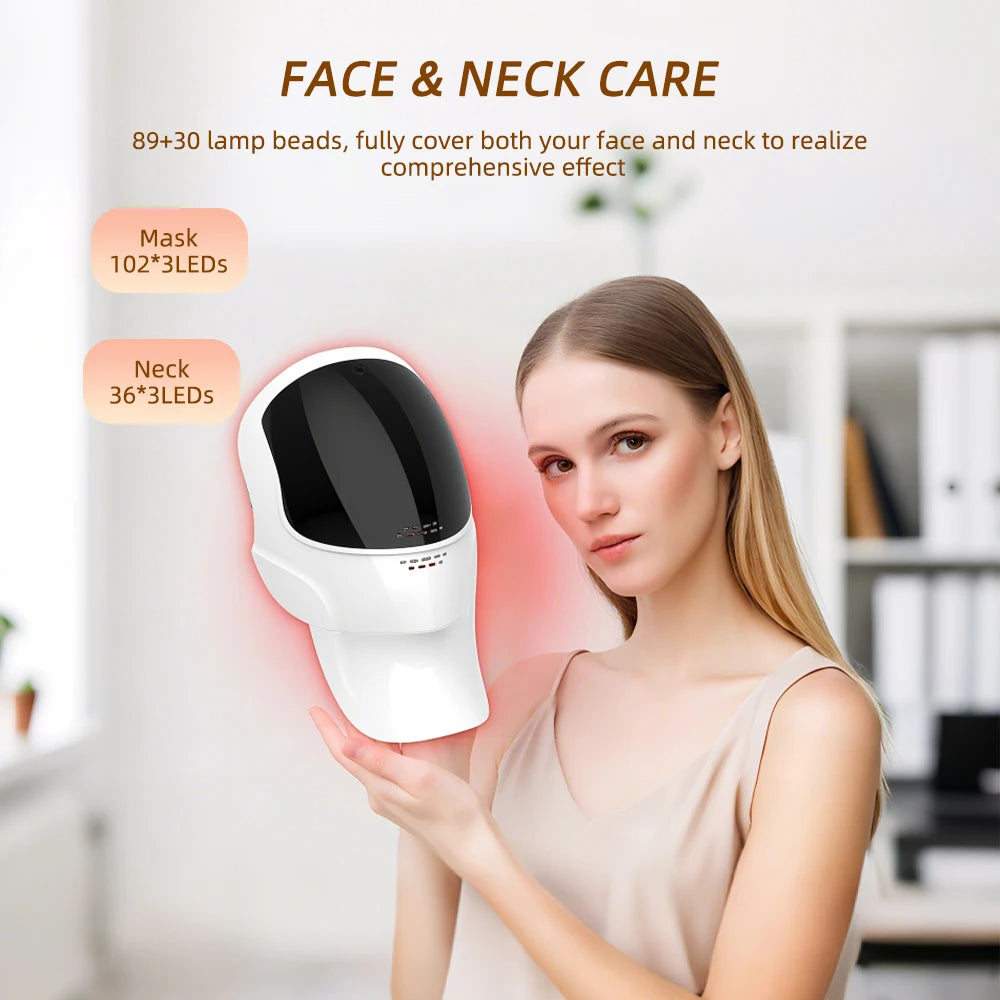 7 Colors LED Lifting Rechargeable Face Neck Mask