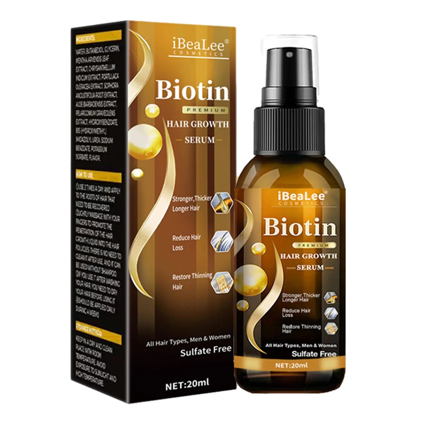 Biotin Hair Thickening Serum For Hair Growth And Volume