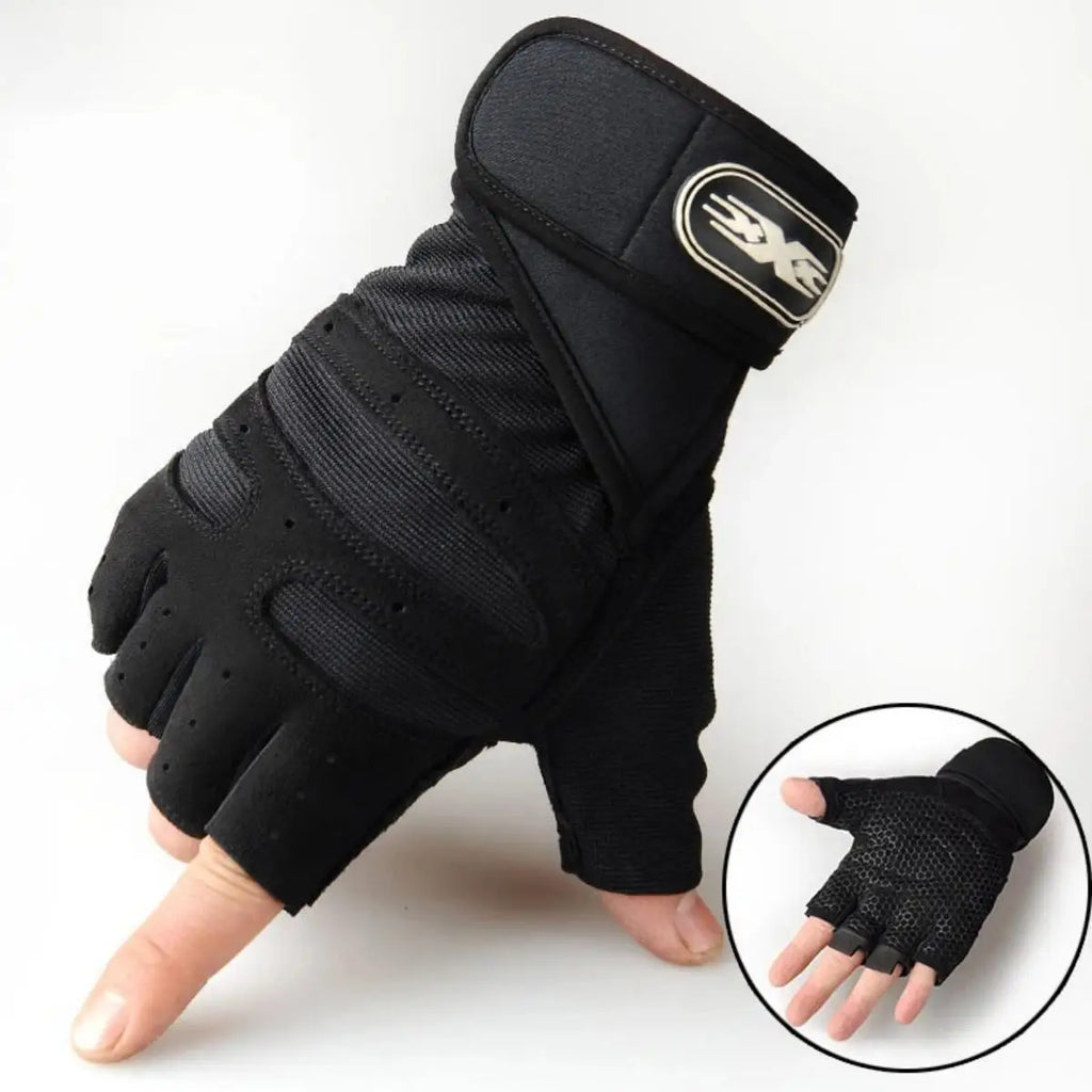 Shockproof Gym Gloves with Wrist Support (Fitness & Training)