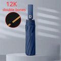 Black Automatic Folding Umbrella with UV Protection & Durable Frame