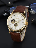 LONGLUX elegant style automatic mens waterproof watch