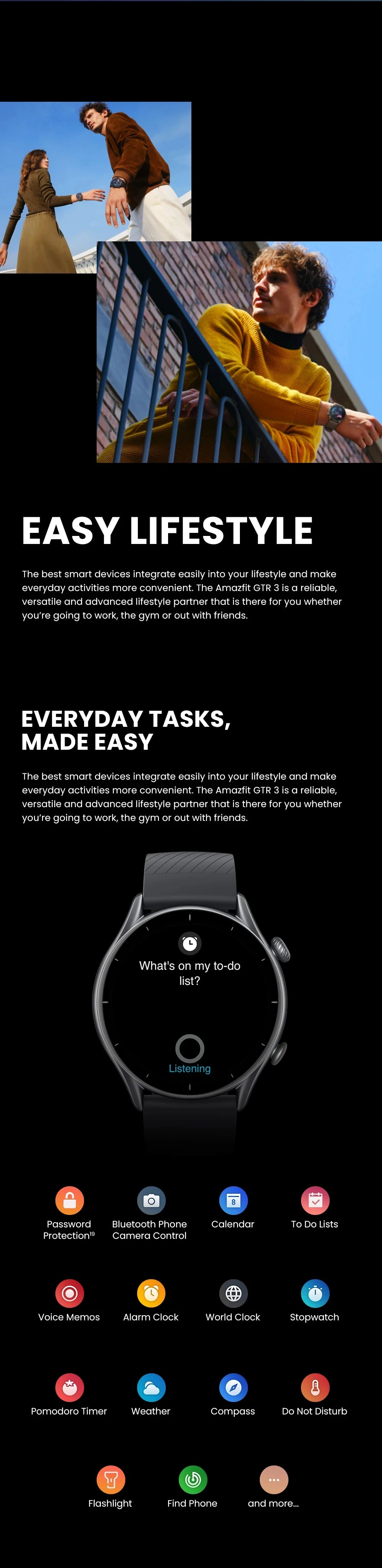 Amazfit GTR 3 Smart Watch – Alexa Built-in, 21-Day Battery
