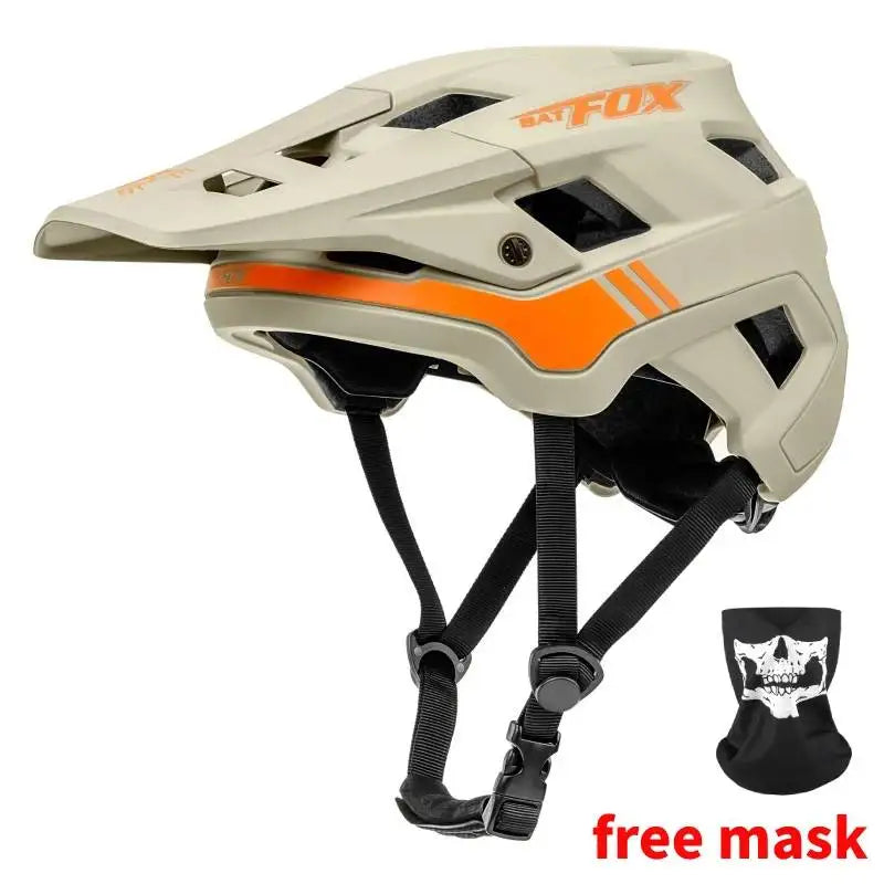 BATFOX Unisex MTB Bike Helmet – Matte Black Cycling Helmet