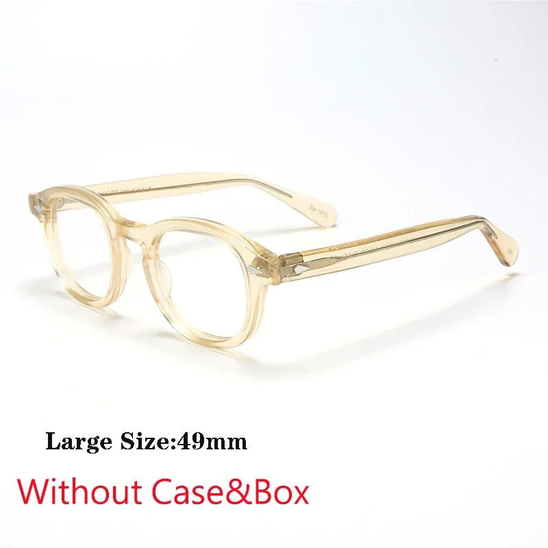 Johnny Depp Style Men's  Glasses Transparent Lens