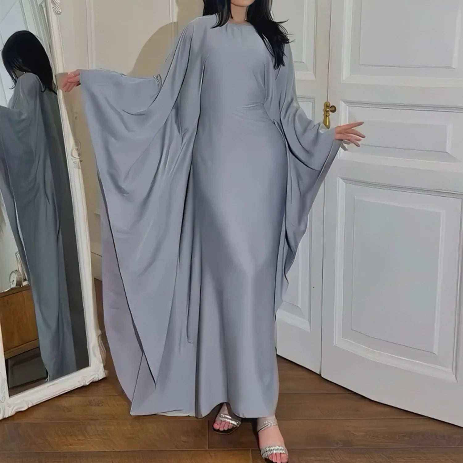 Butterfly Sleeve Satin For Women Kebaya