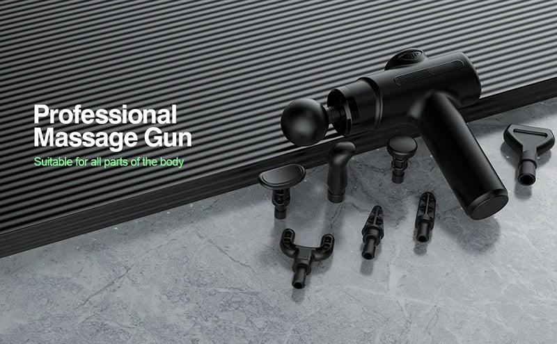 Electric Deep Tissue Massage Gun – 8 Attachments for Full-Body Muscle Relaxation, Sports & Fitness