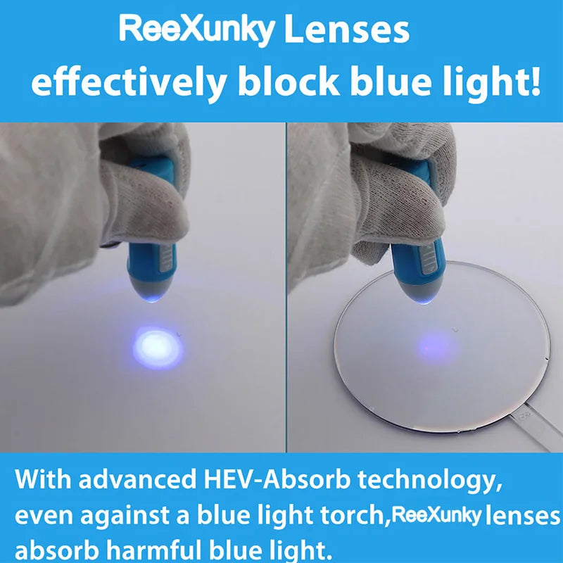 Photochromic Unisex Anti Blue Rays Glasses Round Frame