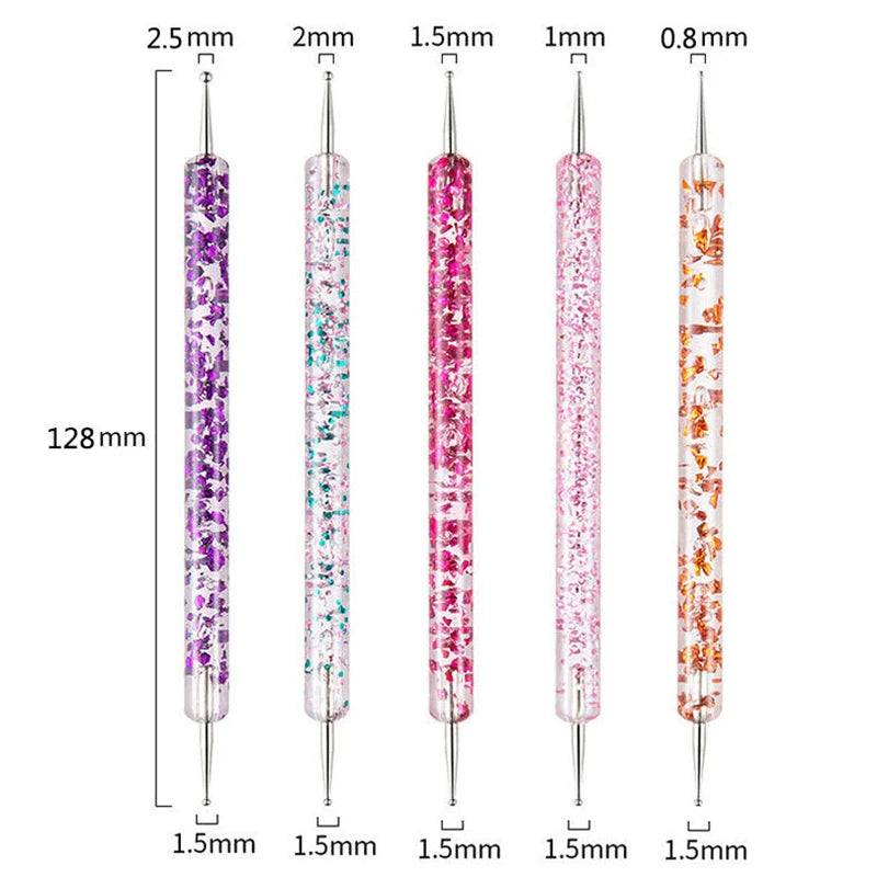 5/20Pcs Nail Art Brush Design Tip Painting Drawing