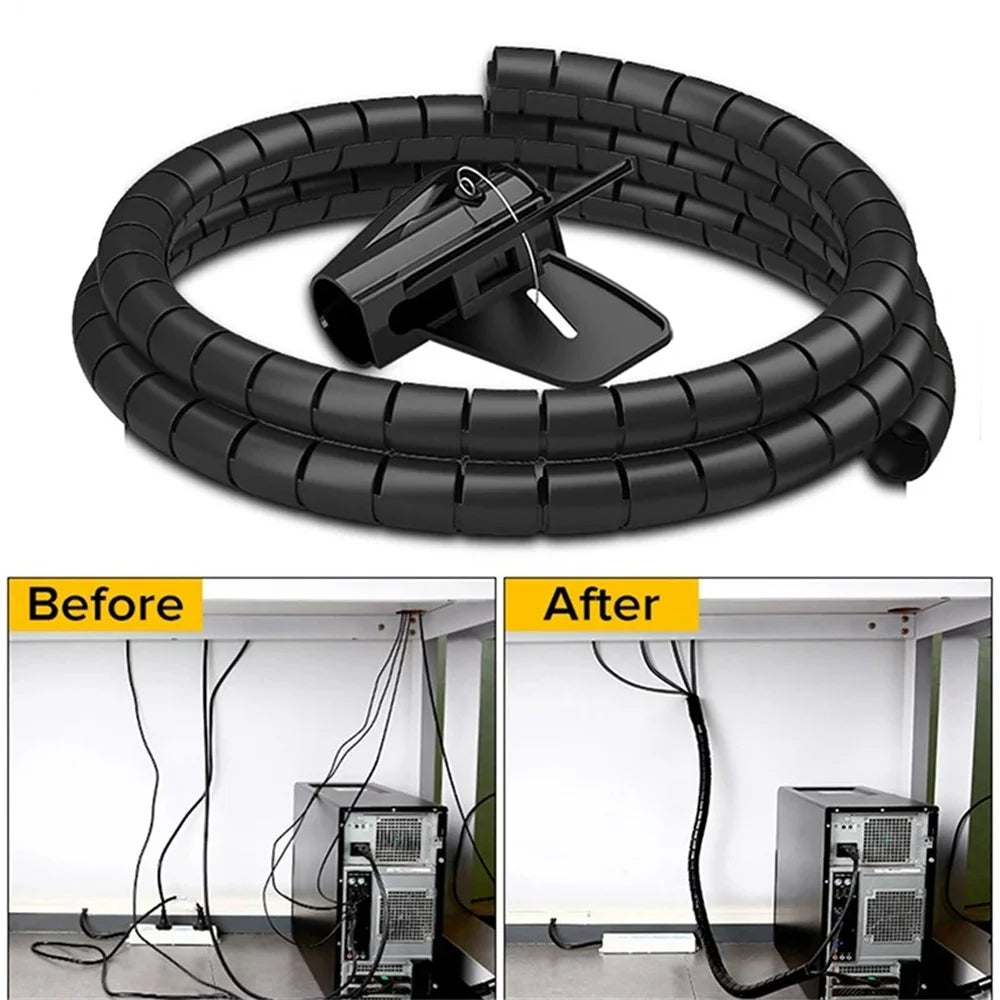 2M Flexible Spiral Cable Protector