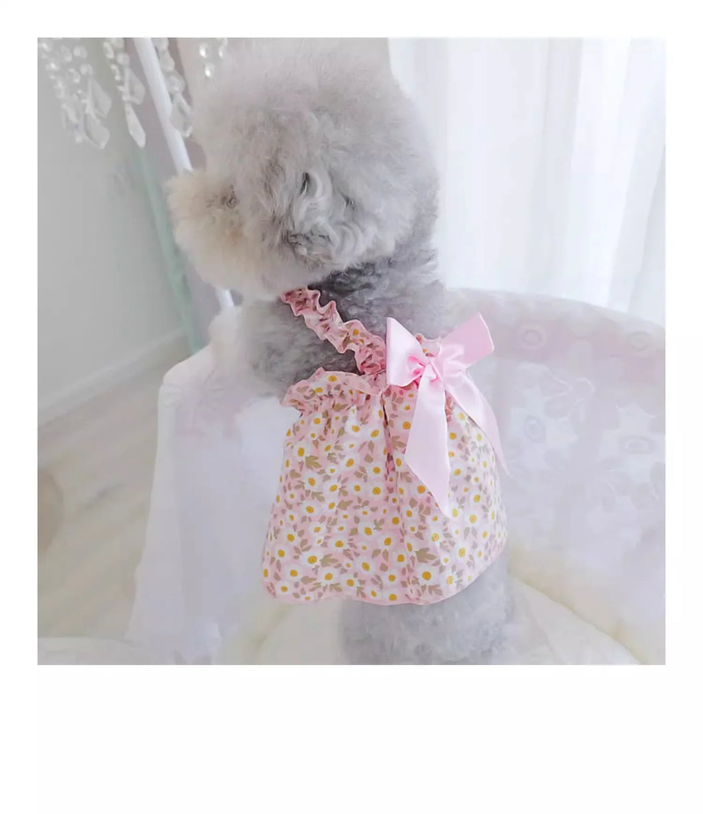 Summer Cotton Pets Suspender Dresses