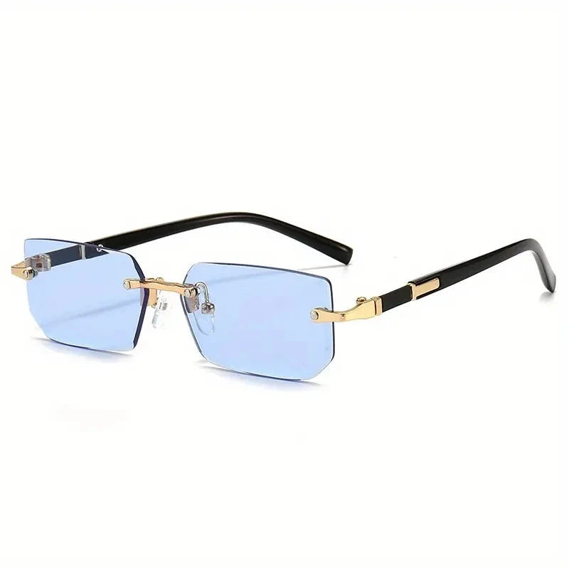 Rimless Unisex Fashion Rectangle Sunglasses