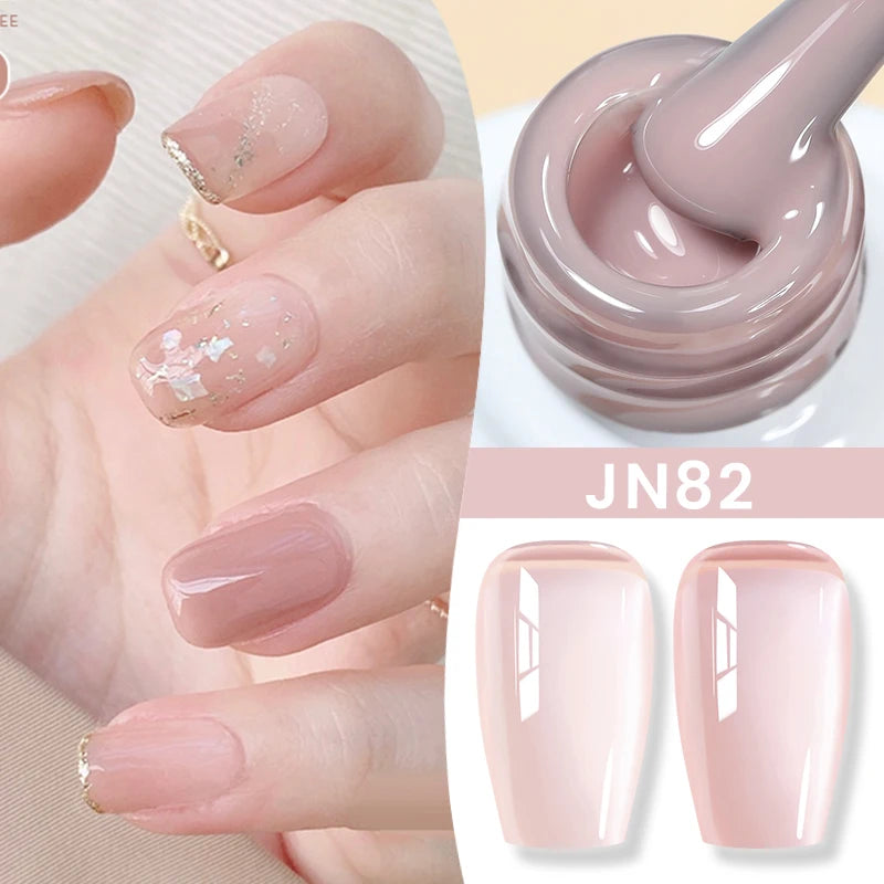 BORN PRETTY 10ml Jelly Nude Gel Nail Polish 50 Colors