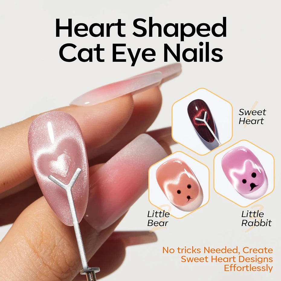 6pcs Cat Eye Nail Magnet Tool Set.