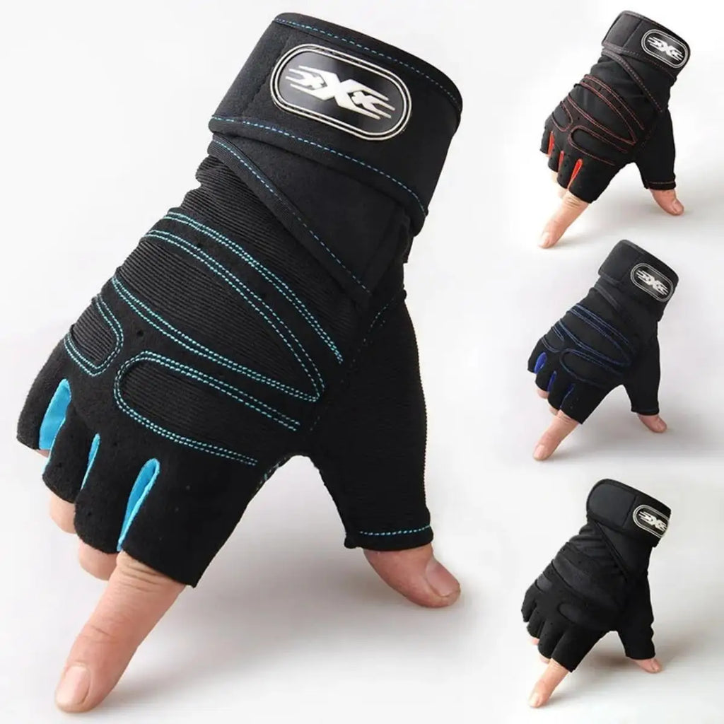 Shockproof Gym Gloves with Wrist Support (Fitness & Training)