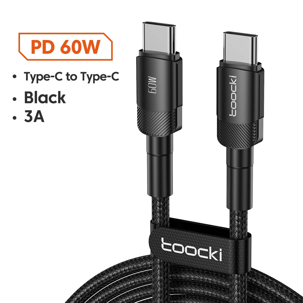 Toocki 100W Type C to USB C Cable PD Quick Charge 4.0