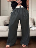 Men’s Double Waist Wide-Leg Trousers