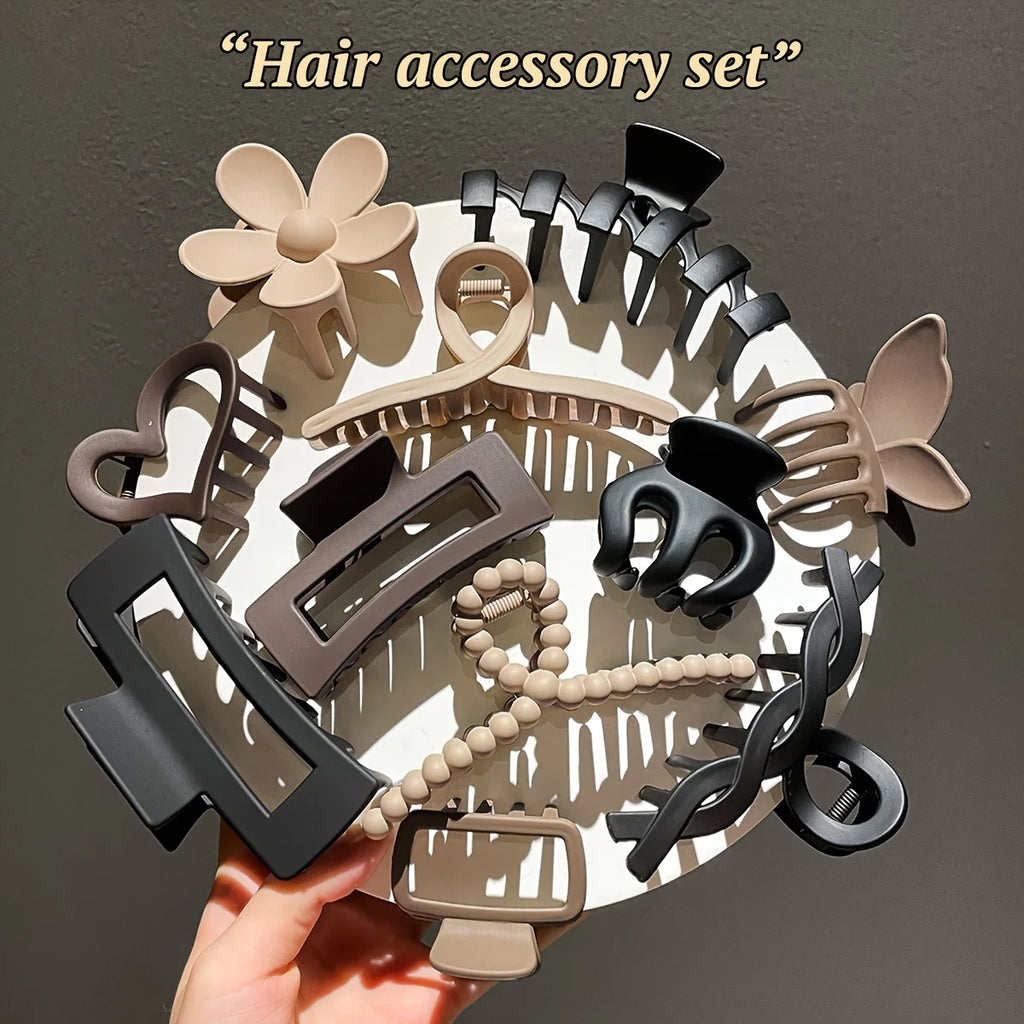 11pcs Women's High-end Frosted Clip