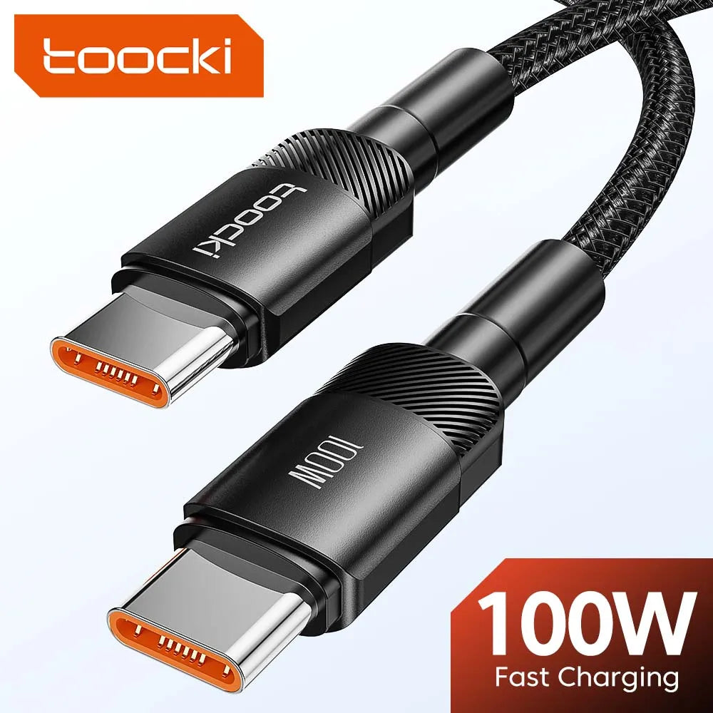 Toocki 100W Type C to USB C Cable PD Quick Charge 4.0