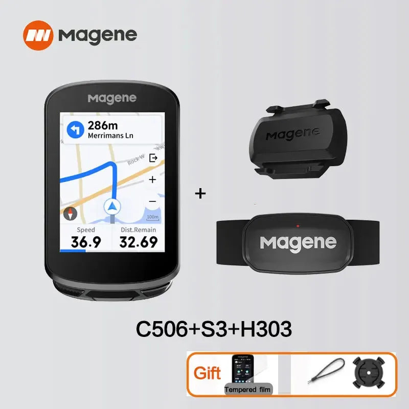 Magene C506 GPS Bike Computer – 2.4" Digital Odometer with Navigation, WiFi & Bluetooth