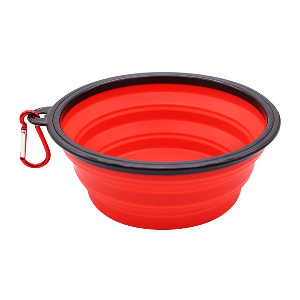 Outdoor Portable Pet Folding Silicone  Bowl