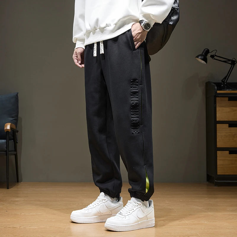 Jogger Men'sPants  Fit Baggy  Elastic Sport Casual Fashion
