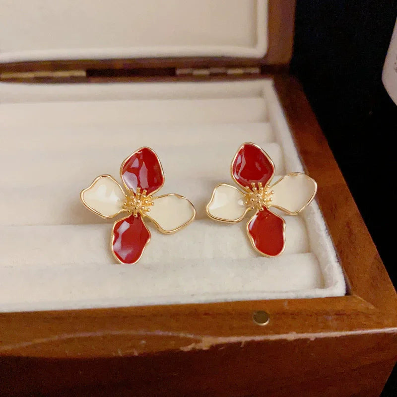 Trendy Women Flower Elegant Earrings