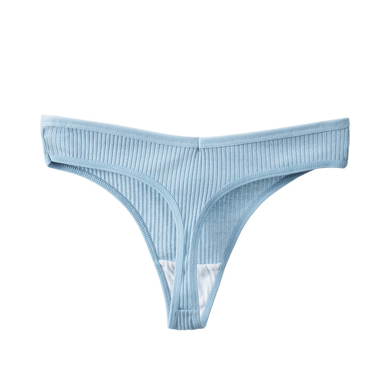 Women’s Cotton Striped Thong Panties – Sexy Cozy Lingerie