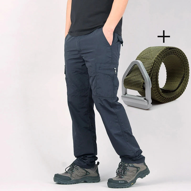Outdoor Waterproof Tactical Belt Mens Quick Dry Trousers