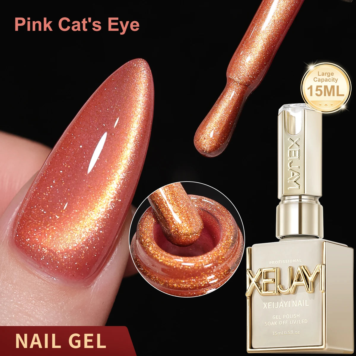 15ML Cat eye Nail Gel polish Semi Permanent Nail Art Soaking