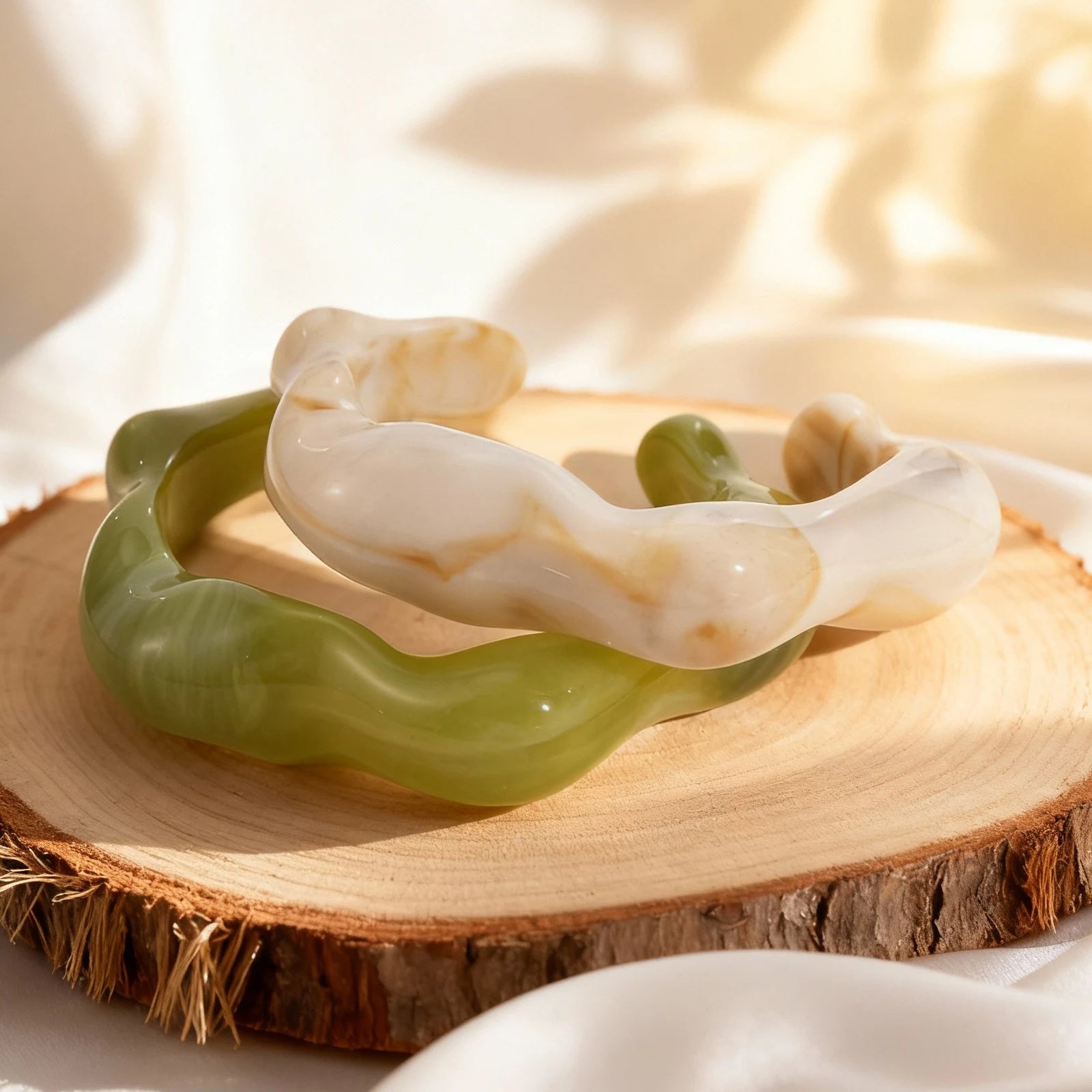 Trendy Irregular Geometric Open Cuff Bracelet