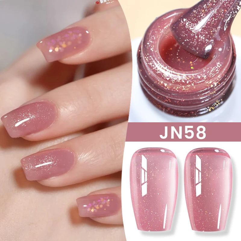 BORN PRETTY 10ml Jelly Nude Gel Nail Polish 50 Colors