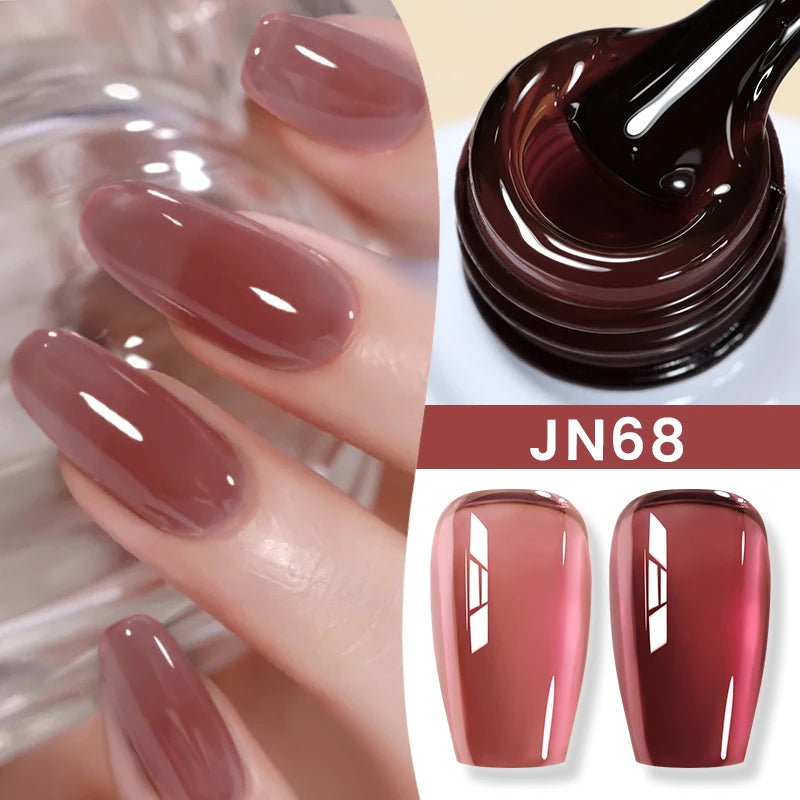BORN PRETTY 10ml Jelly Nude Gel Nail Polish 50 Colors