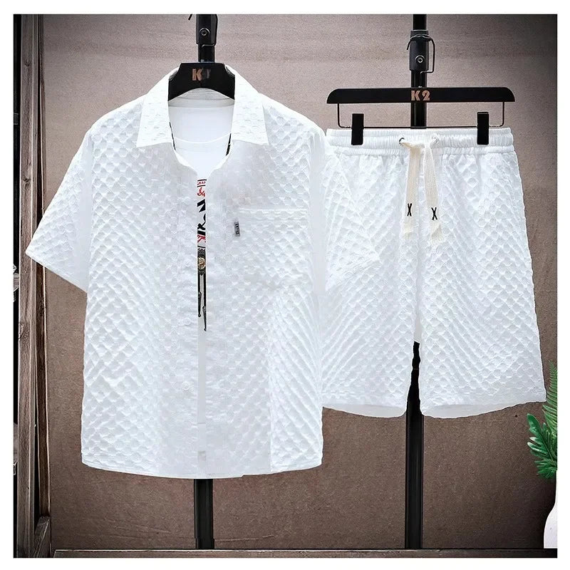 Casual Thin Sports Two-piece Set Summer Men's Trendy