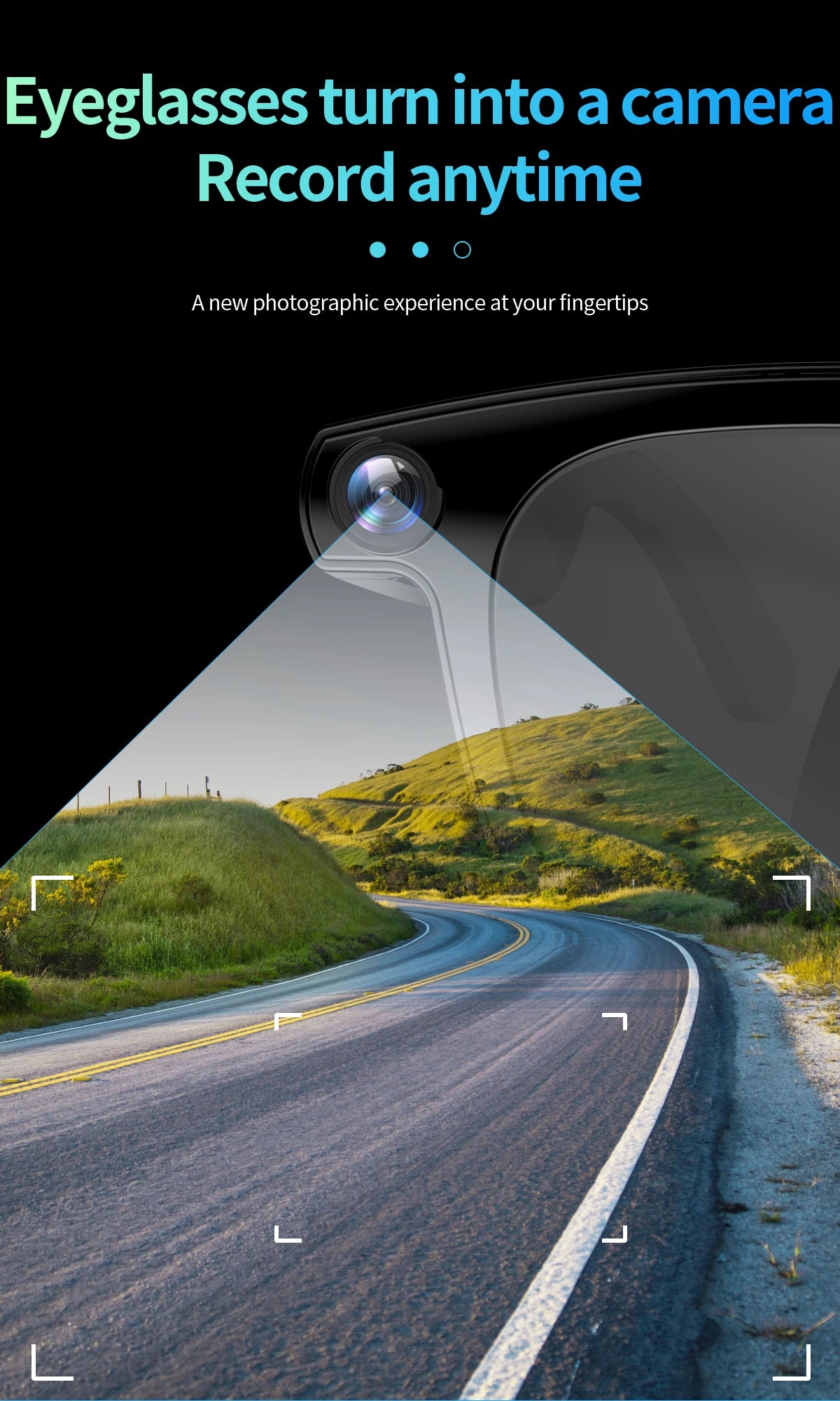 2-in-1 4K AI smart glasses with camera, calls, translation, and Bluetooth