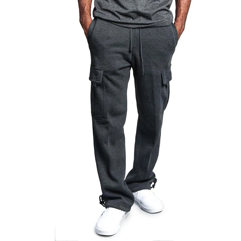 Men’s Loose Straight-Fit Jogger Sweatpants