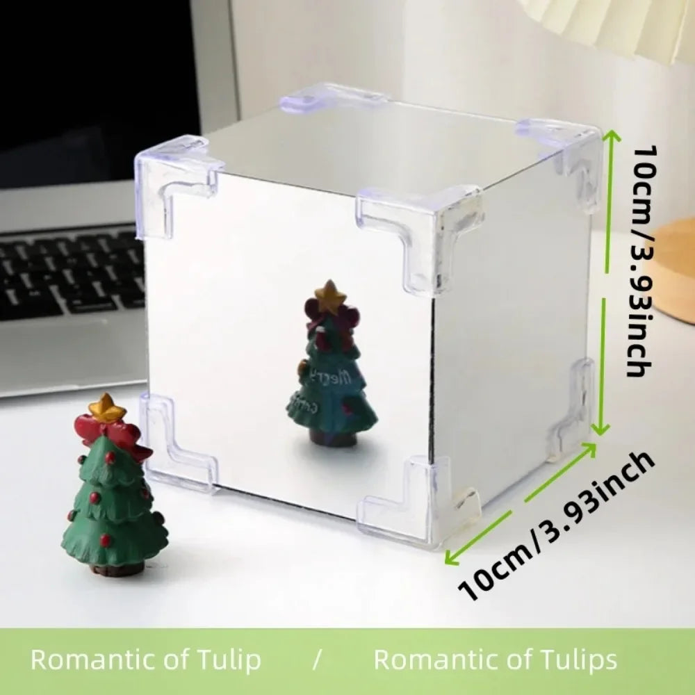 Tulip Mirror Cube Lamp Simulation Flower