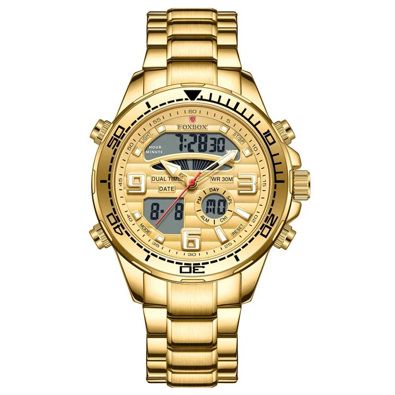Top Brand  Luxury Waterproof  Digital Mens Watches Clock+Box