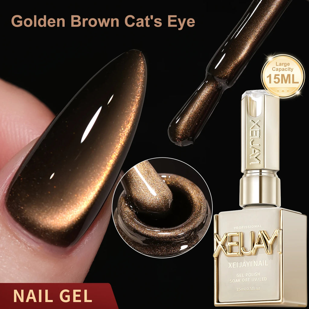 15ML Cat eye Nail Gel polish Semi Permanent Nail Art Soaking