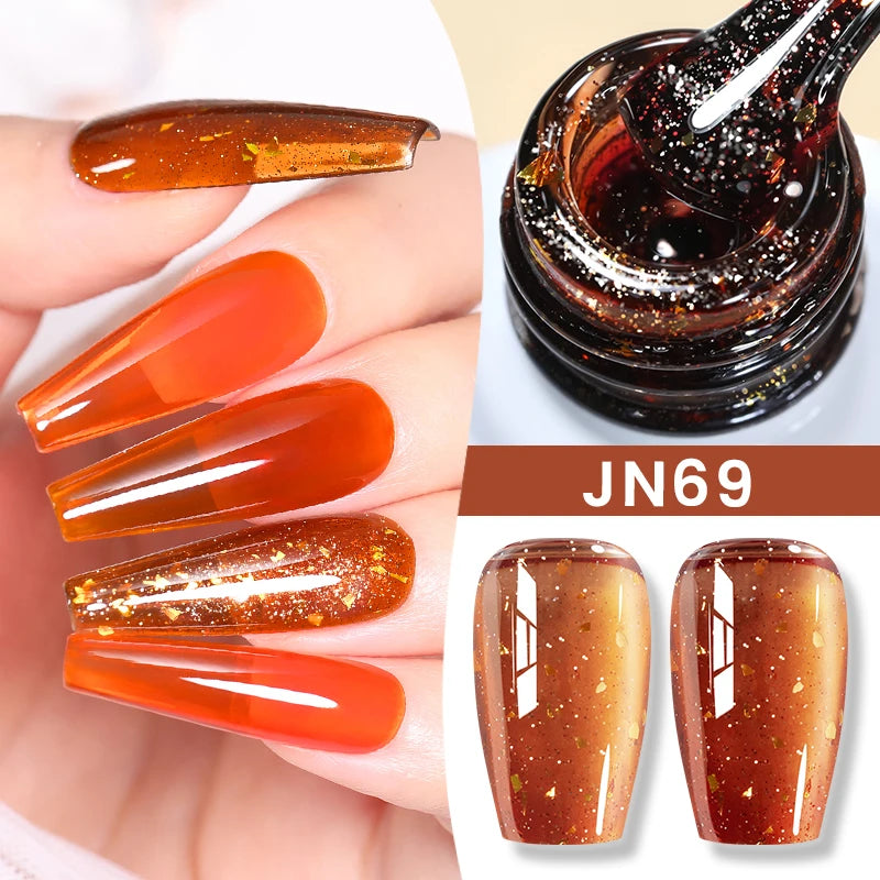 BORN PRETTY 10ml Jelly Nude Gel Nail Polish 50 Colors