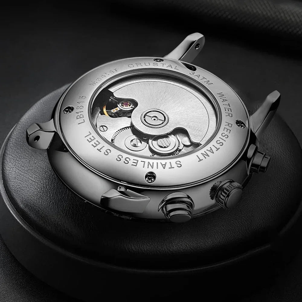 Stainless Steel Waterproof Business Men's Automatic Wristwatch