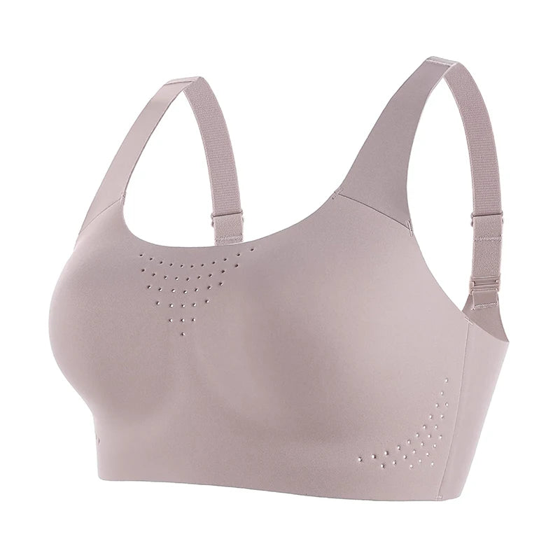 FallSweet Plus Size Wireless Sports Bra – Shockproof Thin Cup Bralette