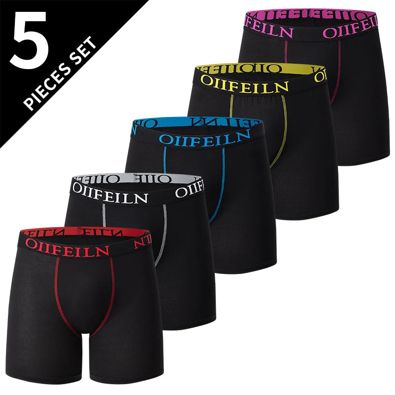 4/5/10 Pcs Fashionable Men's Long Underwear Casual